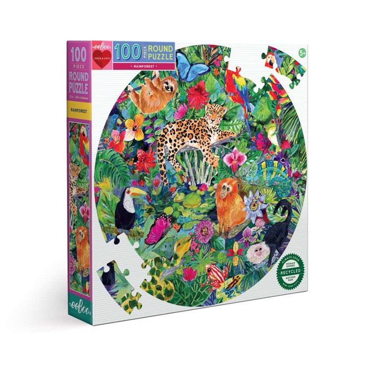 Rainforest Round Puzzle | 100 Piece