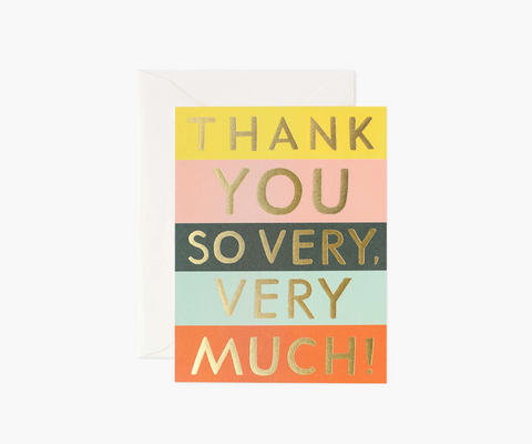 Boxed Set Color Block Thank You Cards