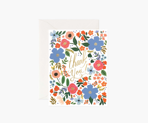 Boxed Set of Wild Rose Thank You Cards