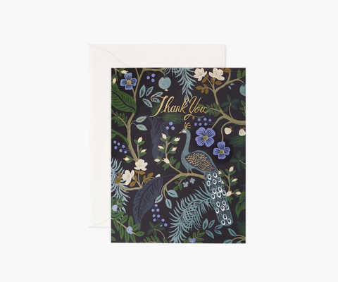 Boxed Set - Peacock Thank You Cards