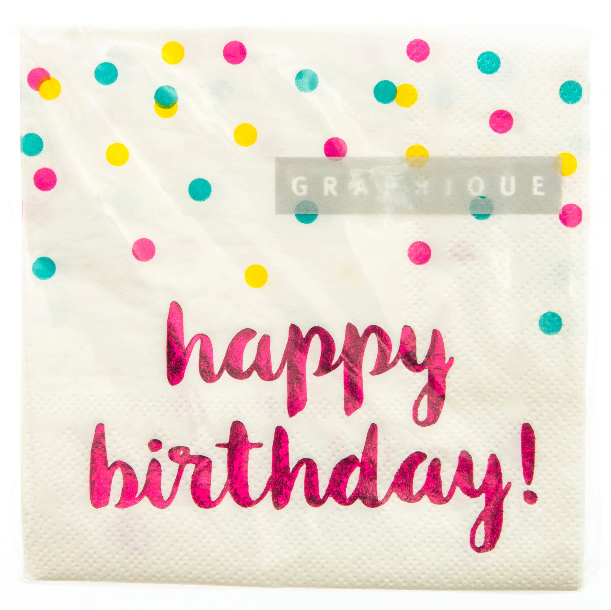 BIRTHDAY DOTS COCKTAIL NAPKINS | 20CT