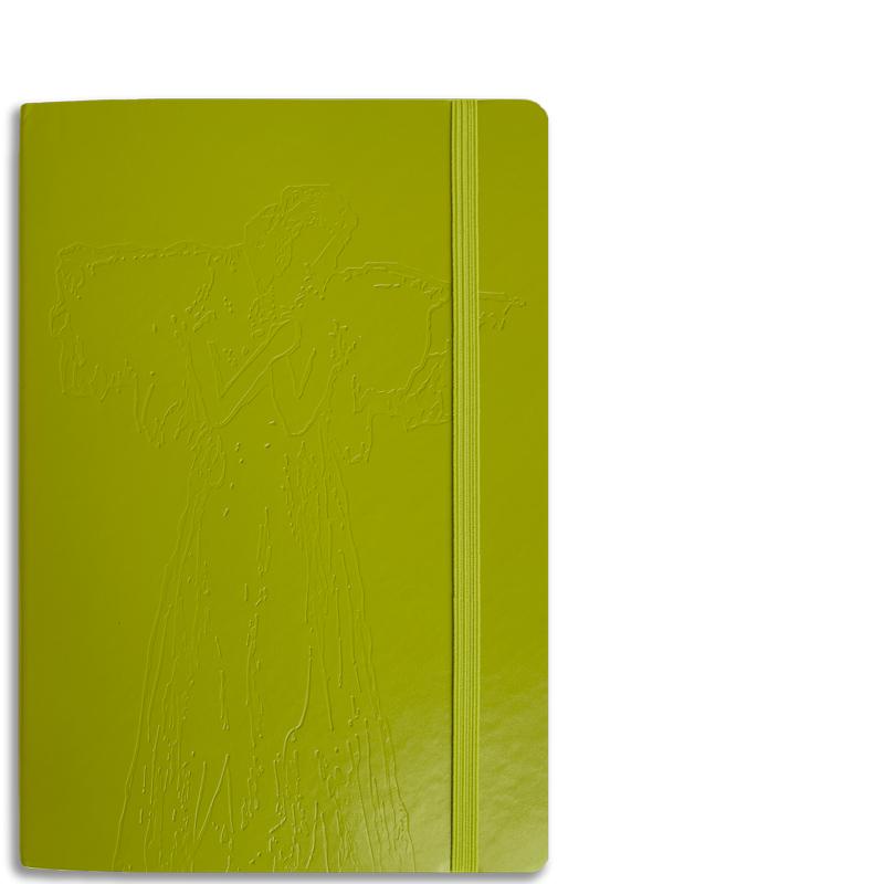 Debossed Angel Journal - Green