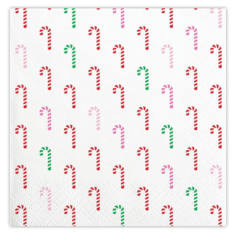 BEVERAGE NAPKIN | CANDY CANES