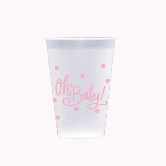 OH BABY! FOAM CUPS | PINK