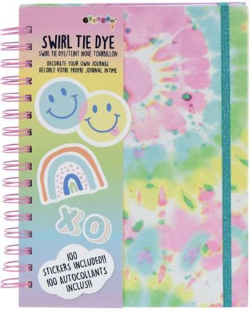 Swirl Tie Dye Decorate Your Own Journal