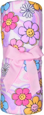 Crazy Daisies Plush Blanket