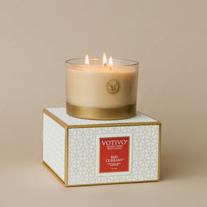 Holiday 3-Wick Candle - Red Currant