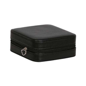 Dana Vegan Leather Jewelry Box in Black