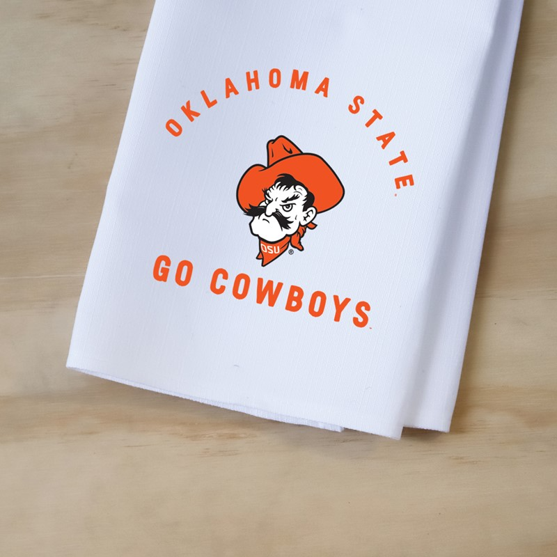 Oklahoma State Collegiate Arched Tea Towel