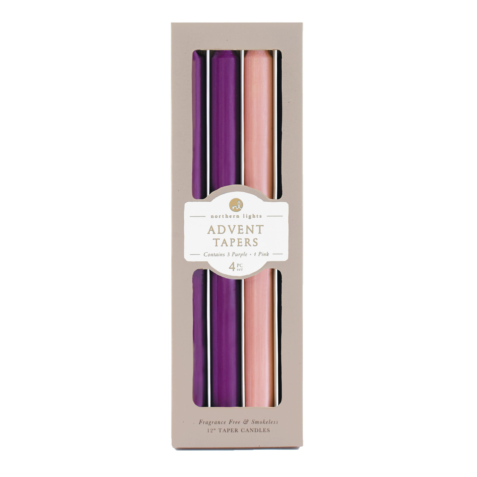 Advent Tapers Candles - 4 Pack