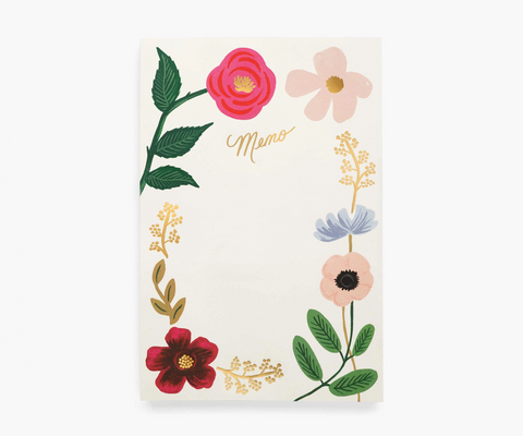 Large Memo Notepad | Wildflowers