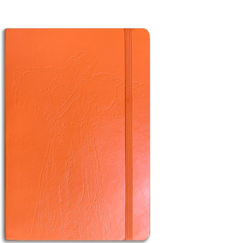 Debossed Angel Journal - Orange