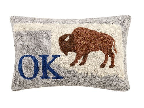 OK Buffalo Hook Pillow (12 X 18)