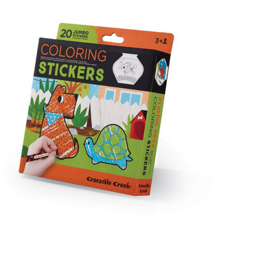 Coloring Stickers/Playful Pets