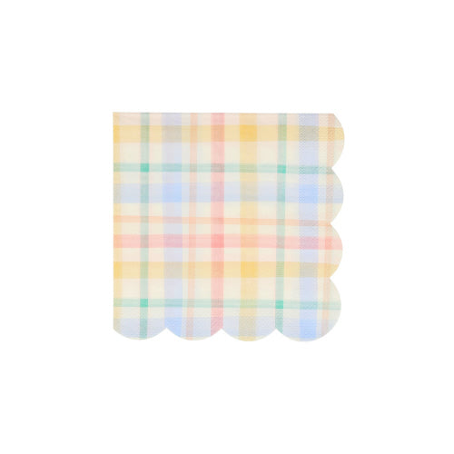 Small Spring Plaid Napkins