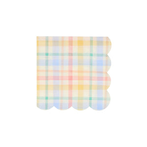 Small Spring Plaid Napkins