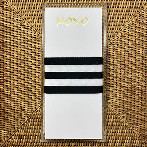 Gold Foil XOXO Notepad - Buck