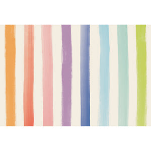 Sorbet Painted Stripe Placemat | 24 Sheets