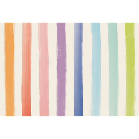 Sorbet Painted Stripe Placemat | 24 Sheets