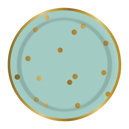 Desert Paper Plate - Blue Polka Dots | 10CT