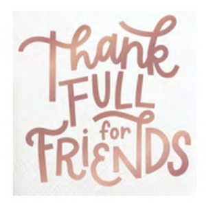 Beverage Napkin - Thankful Friends