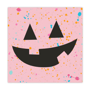 Beverage Napkin | Pink Jackolantern