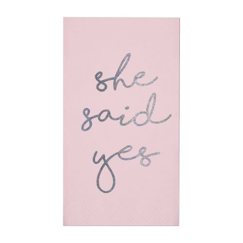 Guest Towel Foil Napkin | She Said Yes