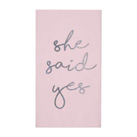 Guest Towel Foil Napkin | She Said Yes