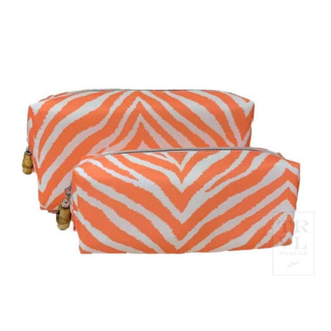 MELON STRIPE DUO COSMETIC BAG