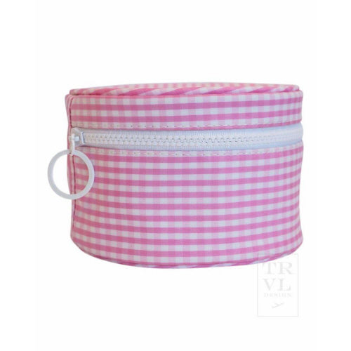 Roundup Jewel Case | Pink Gingham