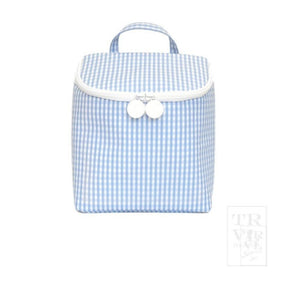 Takeaway Insulated Bag | Sky Blue Gingham