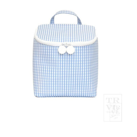 Takeaway Insulated Bag | Sky Blue Gingham