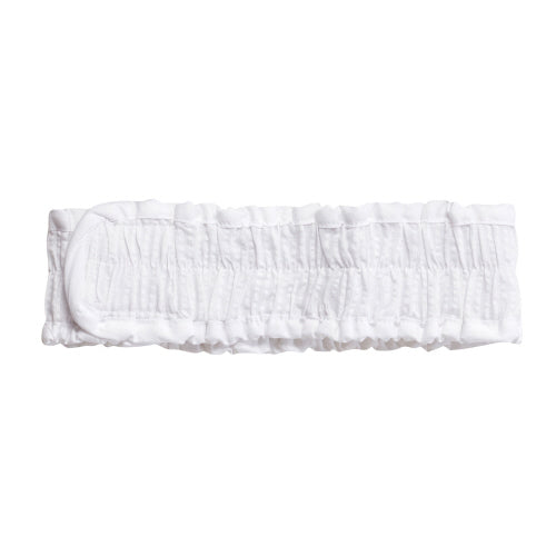 Seersucker Spa Headband | White