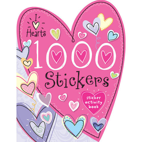 1000 Stickers: I Love Hearts