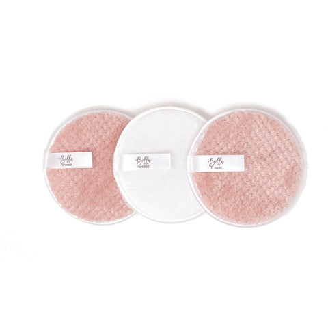 Face Cleansing Pad 3pc | Pink/White