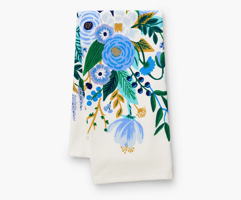 Tea Towel - Garden Party Blue