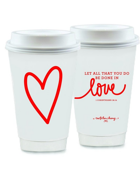 ToGo Cup Love Scripture Red