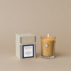 6.8oz Aromatic Candle - Clean Crisp White