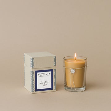 6.8oz Aromatic Candle - Clean Crisp White