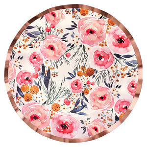 Blush Bouquet Wavy Dinner Plate | 8PK